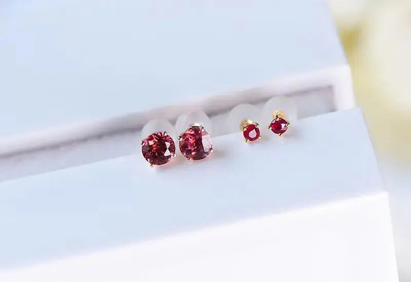 Vibrant 18k Tourmaline Gemstone Earrings Elegant Gifts xuyuan