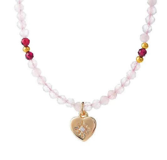 Design Powder Crystal Necklace - Eternal Love Jewelry SHINECRYS Arts and Crafts