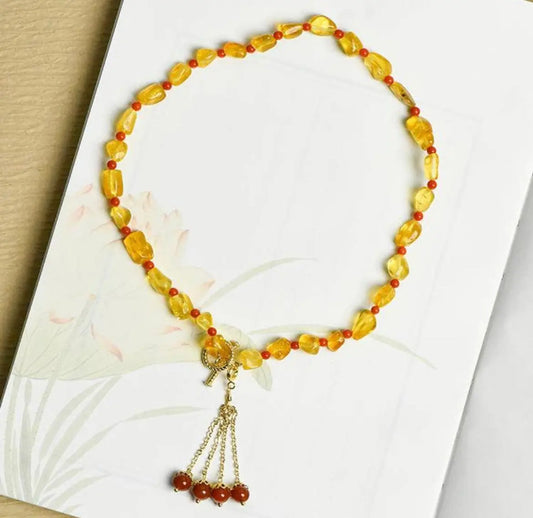 Design Wax Clavicle Chain for Elegant Accessory Style SHINECRYS Arts and Crafts