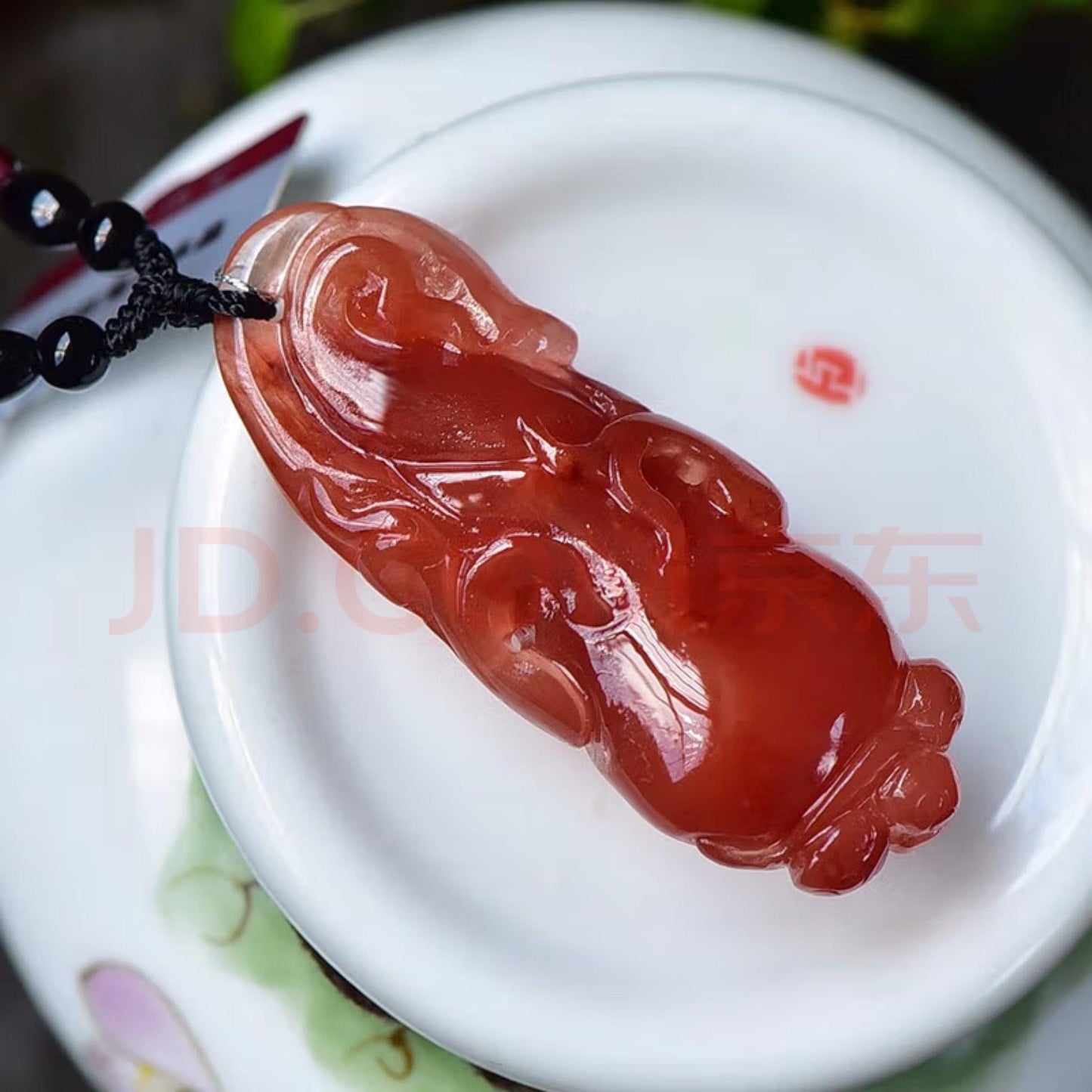 Natural Red Crystal with Red Rutile Pendant Life as You Wish Necklace xuyuan