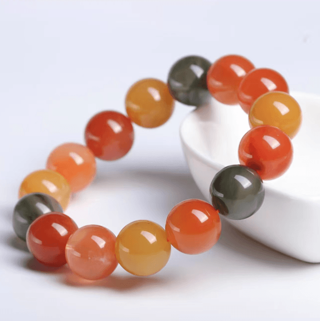 Natural Fulu Shou Crystal Bracelet With Rabbit Hair Crystals xuyuan