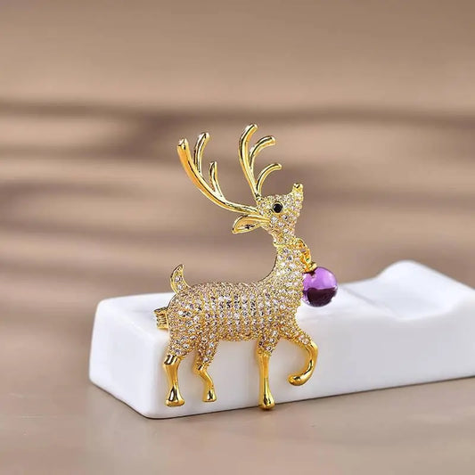 Embrace Nature's Tranquility Amethyst Crystal Deer Theme Crystal Country Arts and Crafts