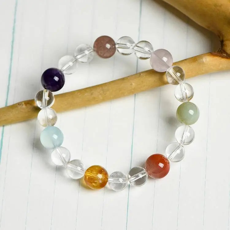 Elegant White Crystal Gemstone Bracelet for Every Occasion Crystal Country Arts and Crafts
