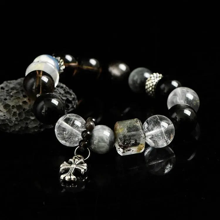 Citrine and Silver Sparkle Crystal Single Loop Bracelet Design Crystal Country Arts and Crafts
