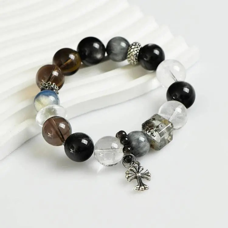 Citrine and Silver Sparkle Crystal Single Loop Bracelet Design Crystal Country Arts and Crafts