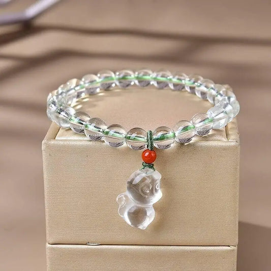 Genuine White Crystal Elegance Bracelet for Timeless Beauty Crystal Country Arts and Crafts