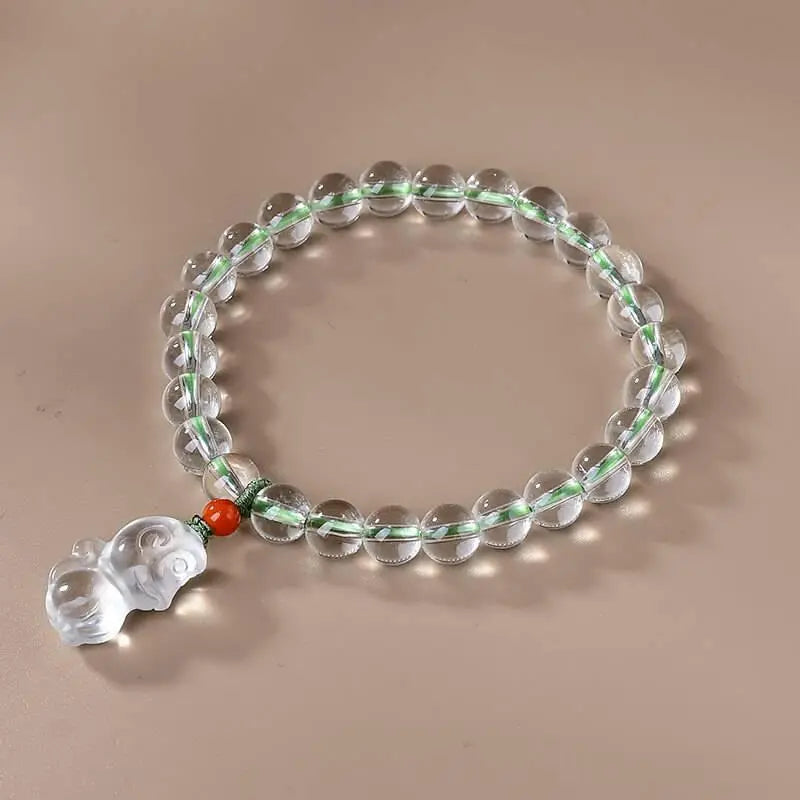 Genuine White Crystal Elegance Bracelet for Timeless Beauty Crystal Country Arts and Crafts