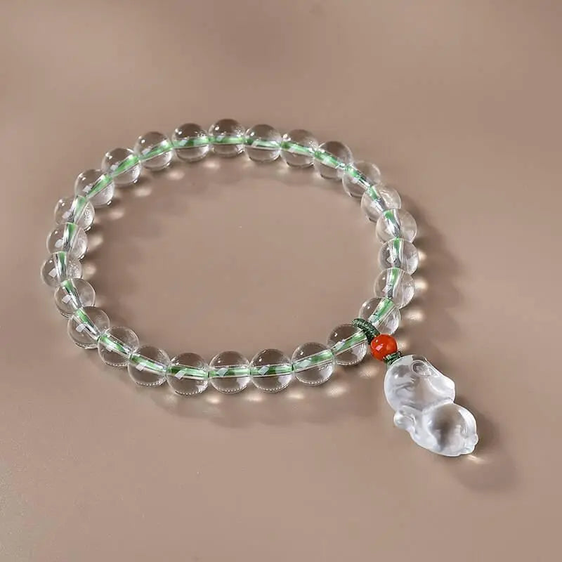 Genuine White Crystal Elegance Bracelet for Timeless Beauty Crystal Country Arts and Crafts