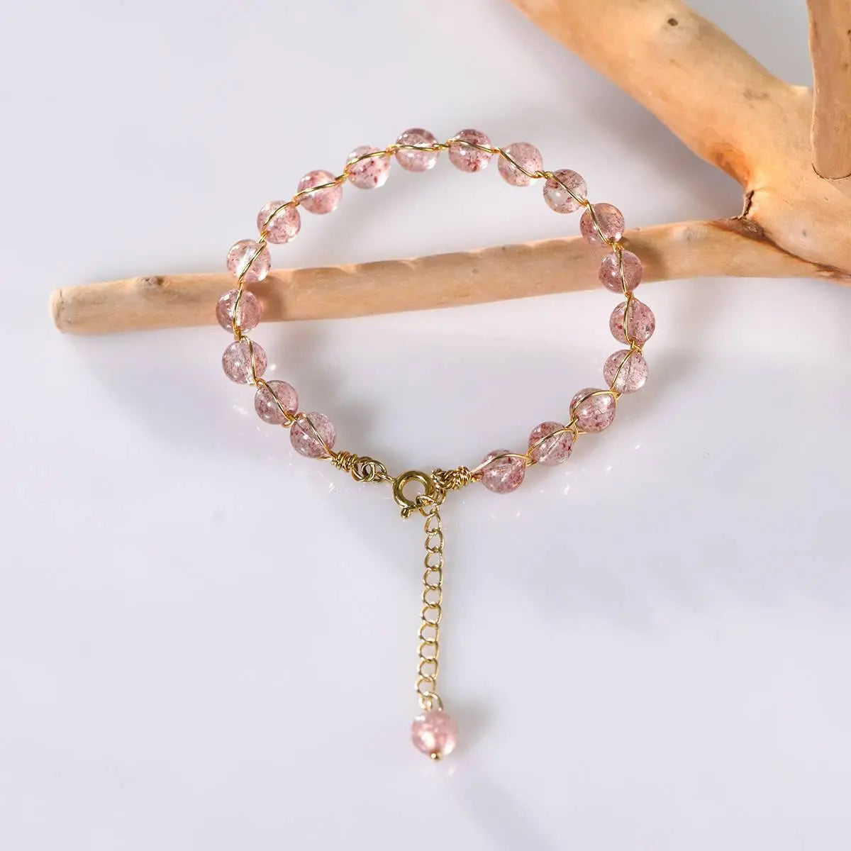 Strawberry Crystal Transfer Bracelet for Elegant Style Crystal Country Arts and Crafts