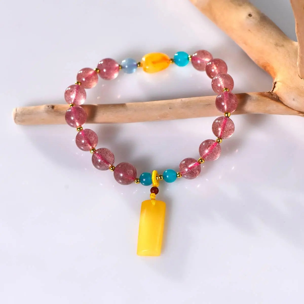 Strawberry Crystal Design Bracelet for Elegant Style Jewelry Crystal Country Arts and Crafts