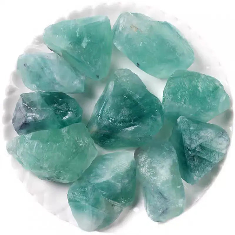 Green Fluorite Raw Stone - Unpolished Healing Crystal & Natural Decor Beihe Arts and Crafts