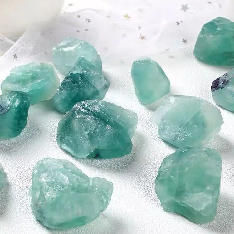 Green Fluorite Raw Stone - Unpolished Healing Crystal & Natural Decor Beihe Arts and Crafts