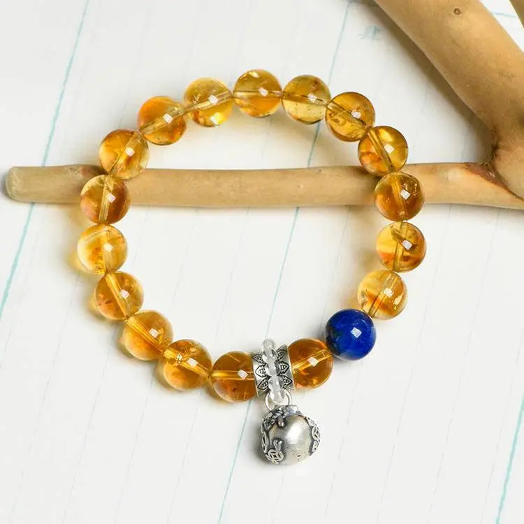 Natural Beeswax Abacus Shaped Beads Jadeite Bracelet Crystal Country