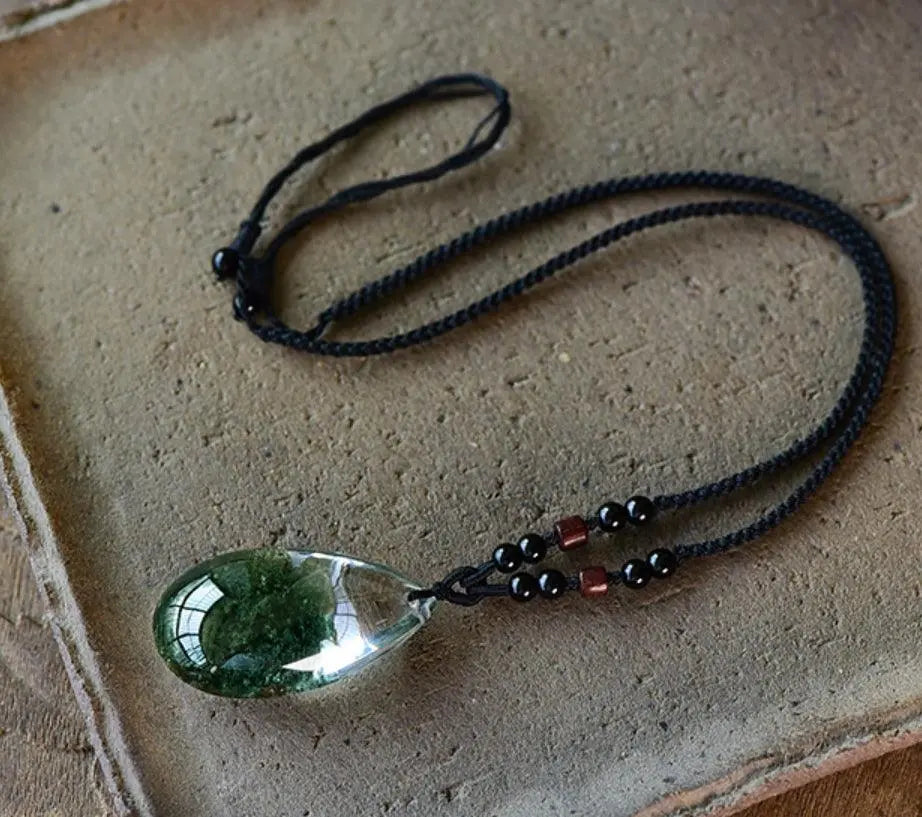 Natural Crystal Green Ghost Ore Vision Pendant for Balance xuyuan