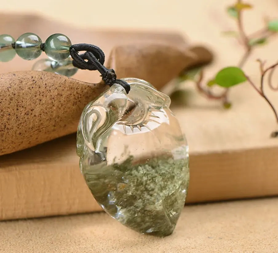 Natural Green Ghost Pendant Pixiu Pendant Natural Crystal xuyuan