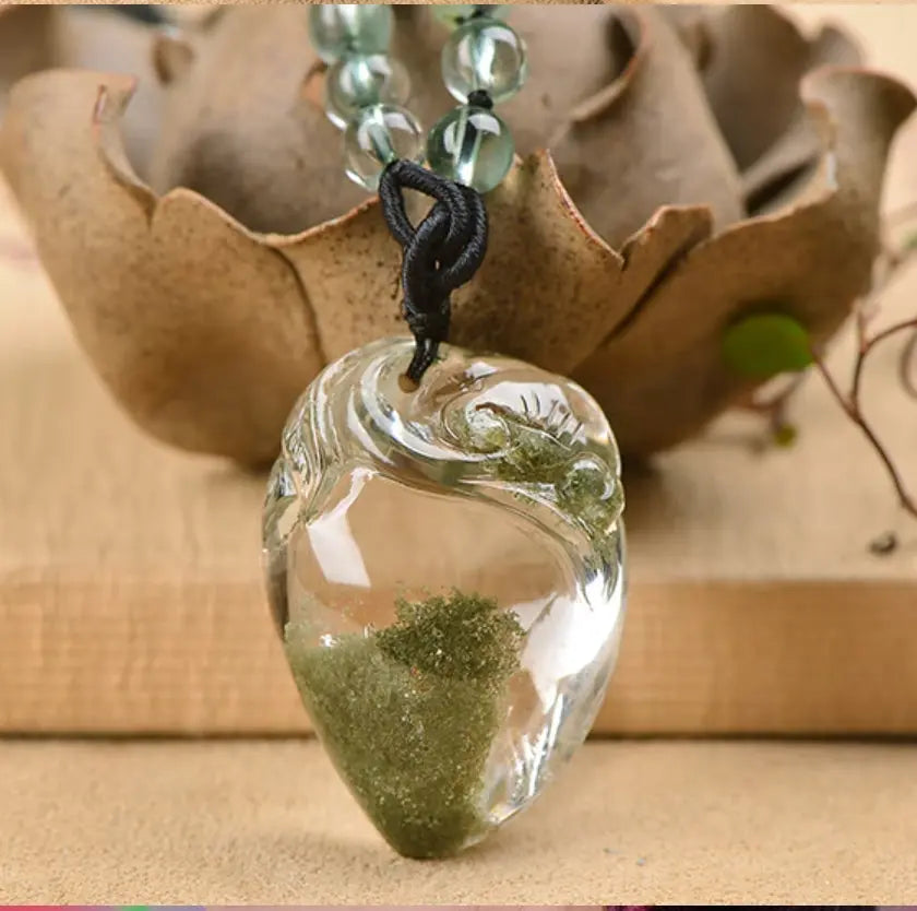 Natural Green Ghost Pendant Pixiu Pendant Natural Crystal xuyuan