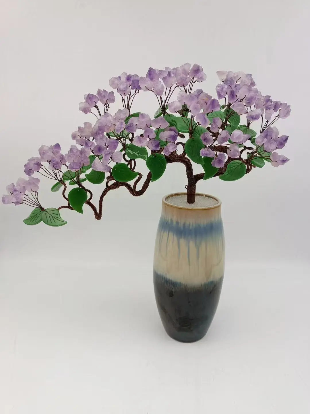 Natural Raw Amethyst Welcome Pine Crystal Tree Decor shuijingchuanqi Arts and Crafts