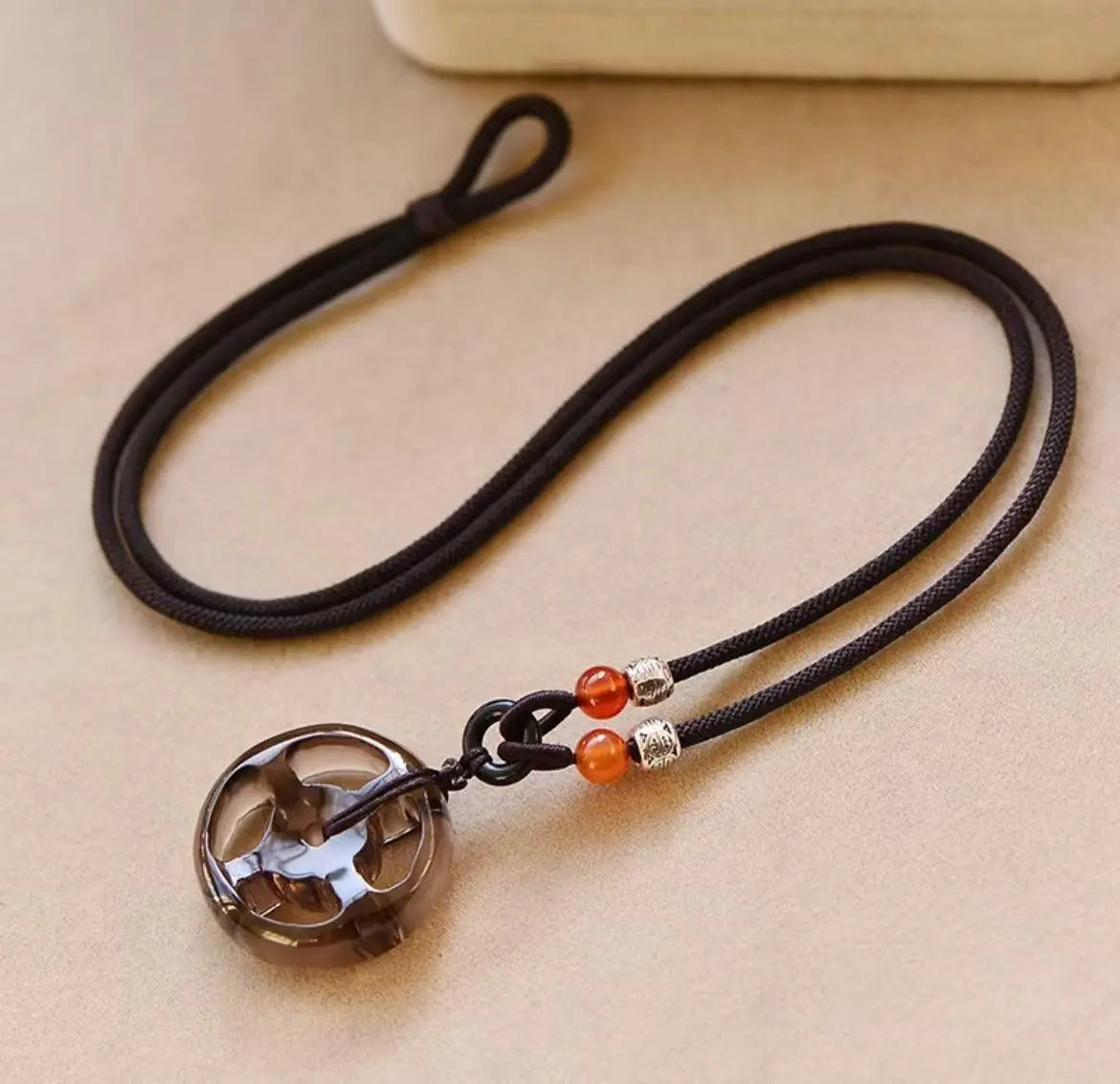 Natural Tea Crystal Pendant - Unique Smoky Quartz Jewelry xuyuan