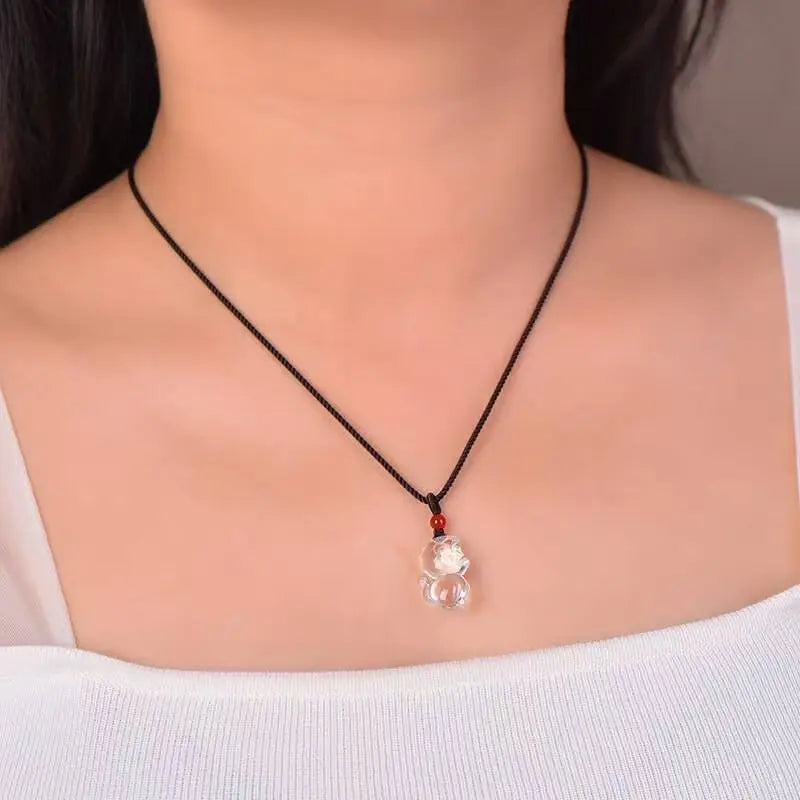 Design Natural White Crystal Zodiac Monkey Pendant Coffee SHINECRYS Arts and Crafts