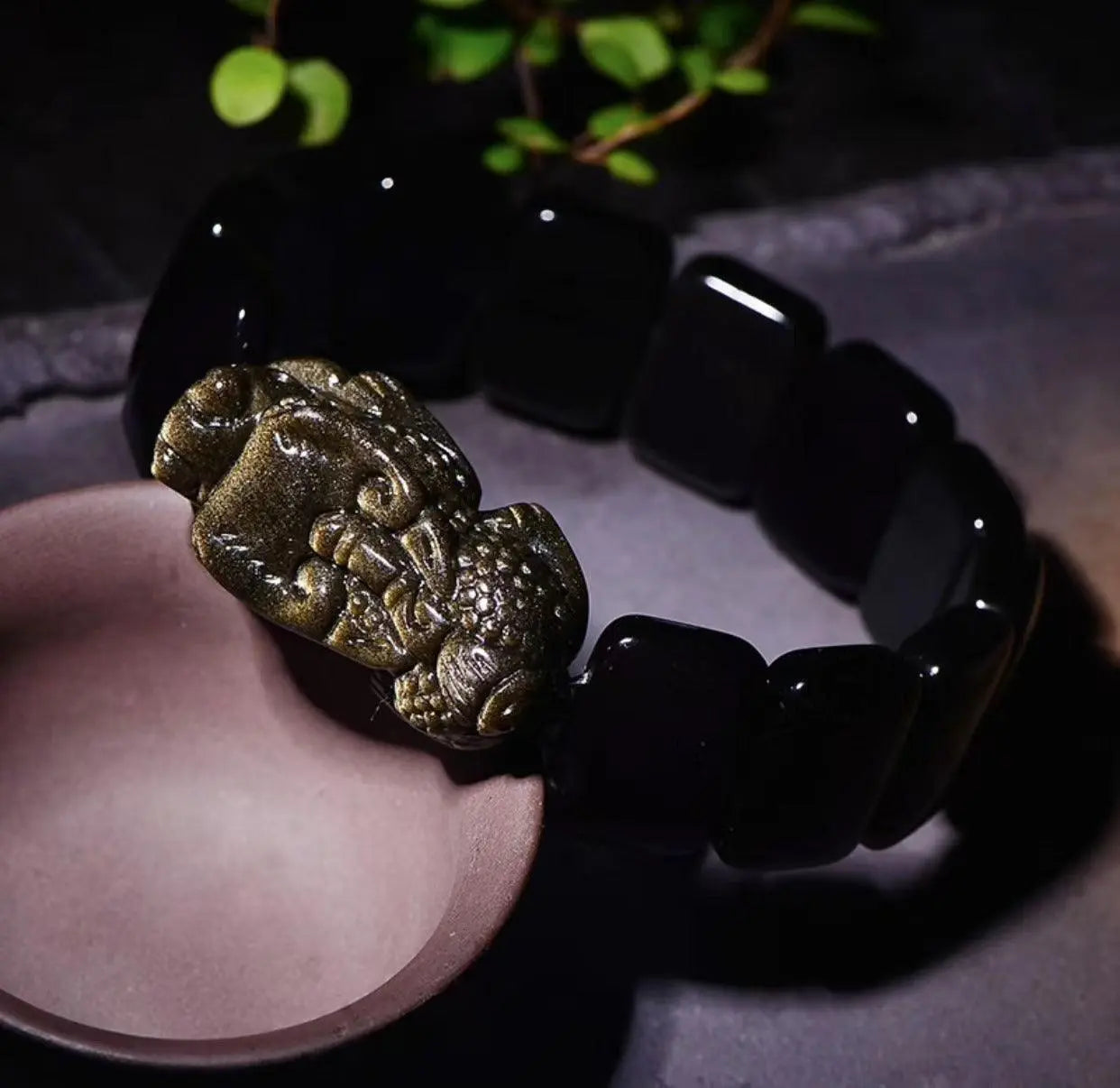 Obsidian Pi Xiu Bracelet for Protection and Prosperity xuyuan