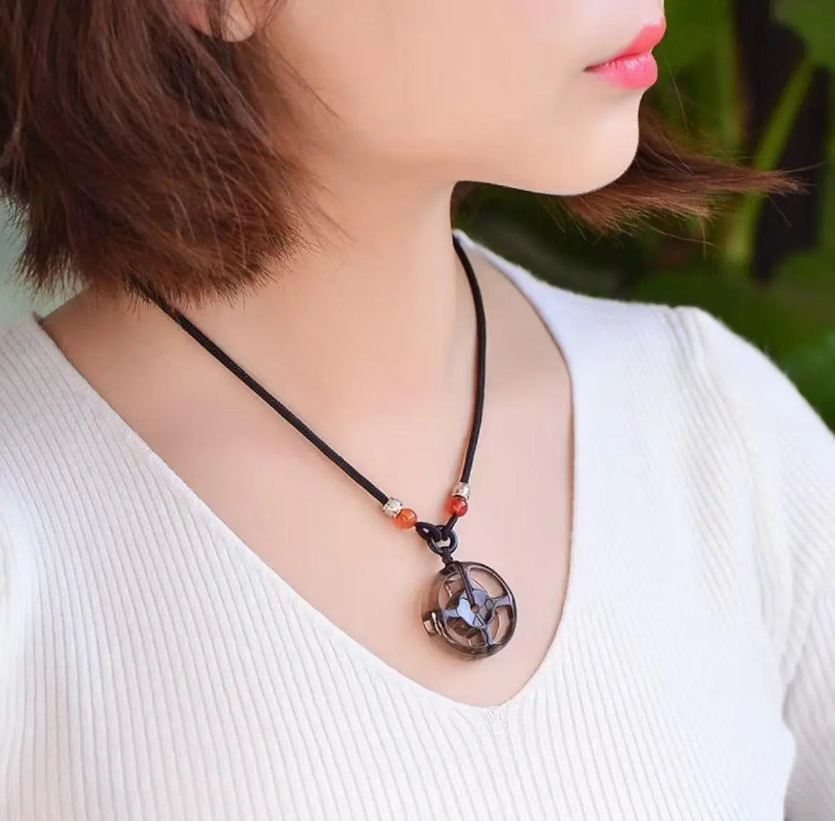 Natural Tea Crystal Pendant - Unique Smoky Quartz Jewelry xuyuan
