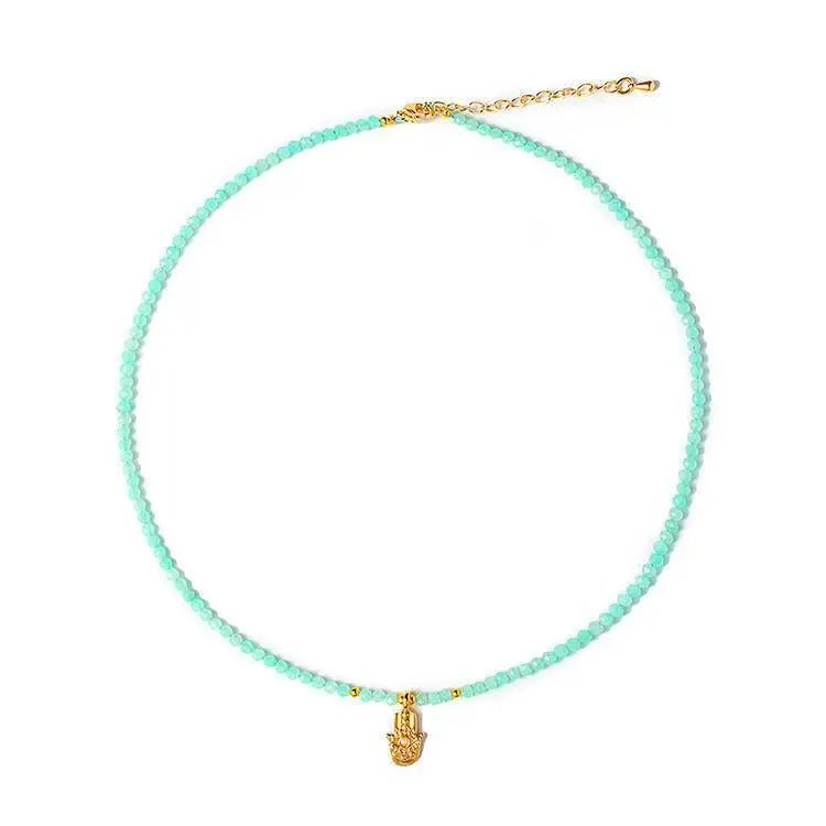 Stone Necklace - Quiet Guard for Emotional Balance and Style SHINECRYS Arts and Crafts