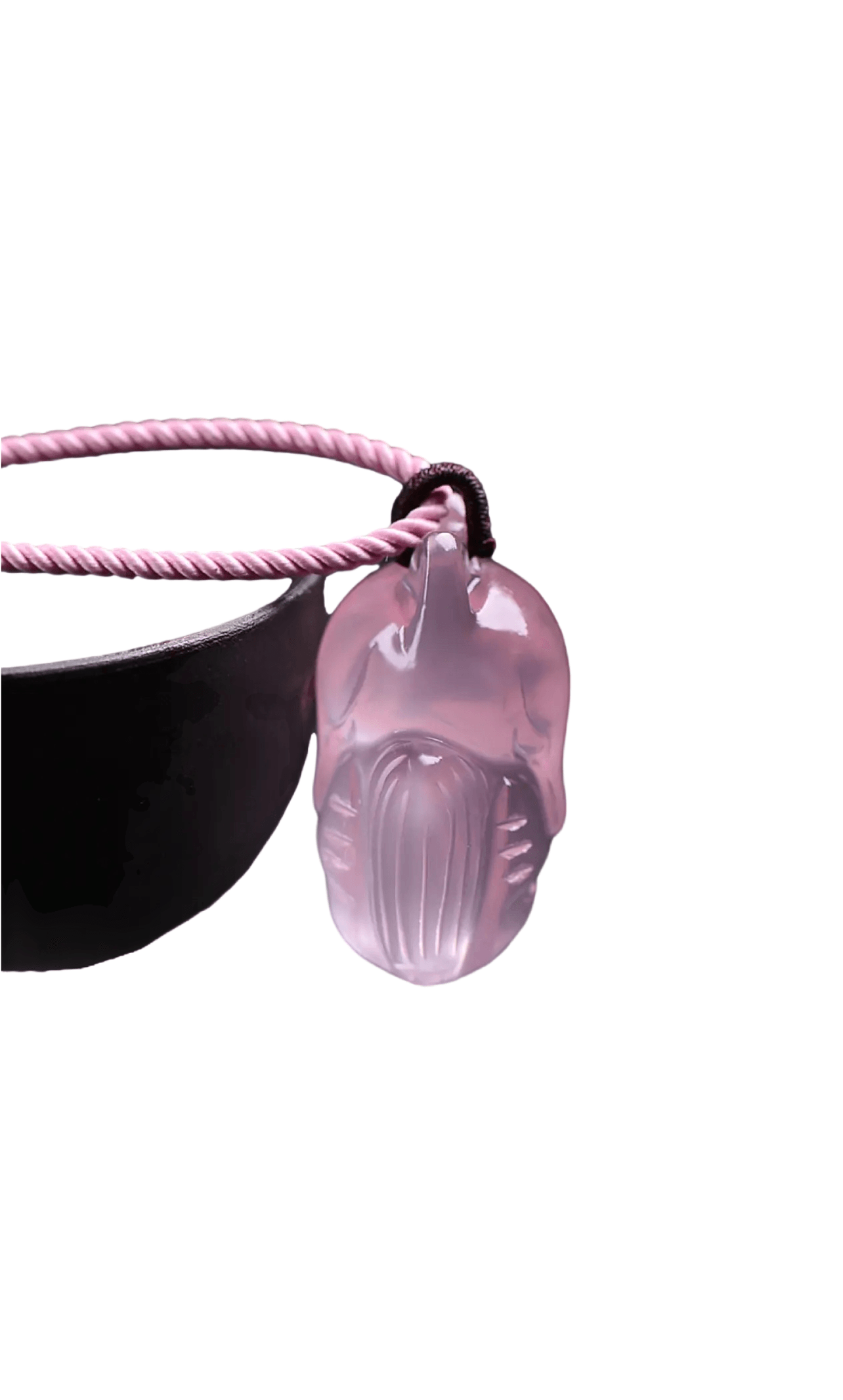 Pink Horse Pink Fox Crystal Double-Sided Pendant Necklace xuyuan Arts and Crafts