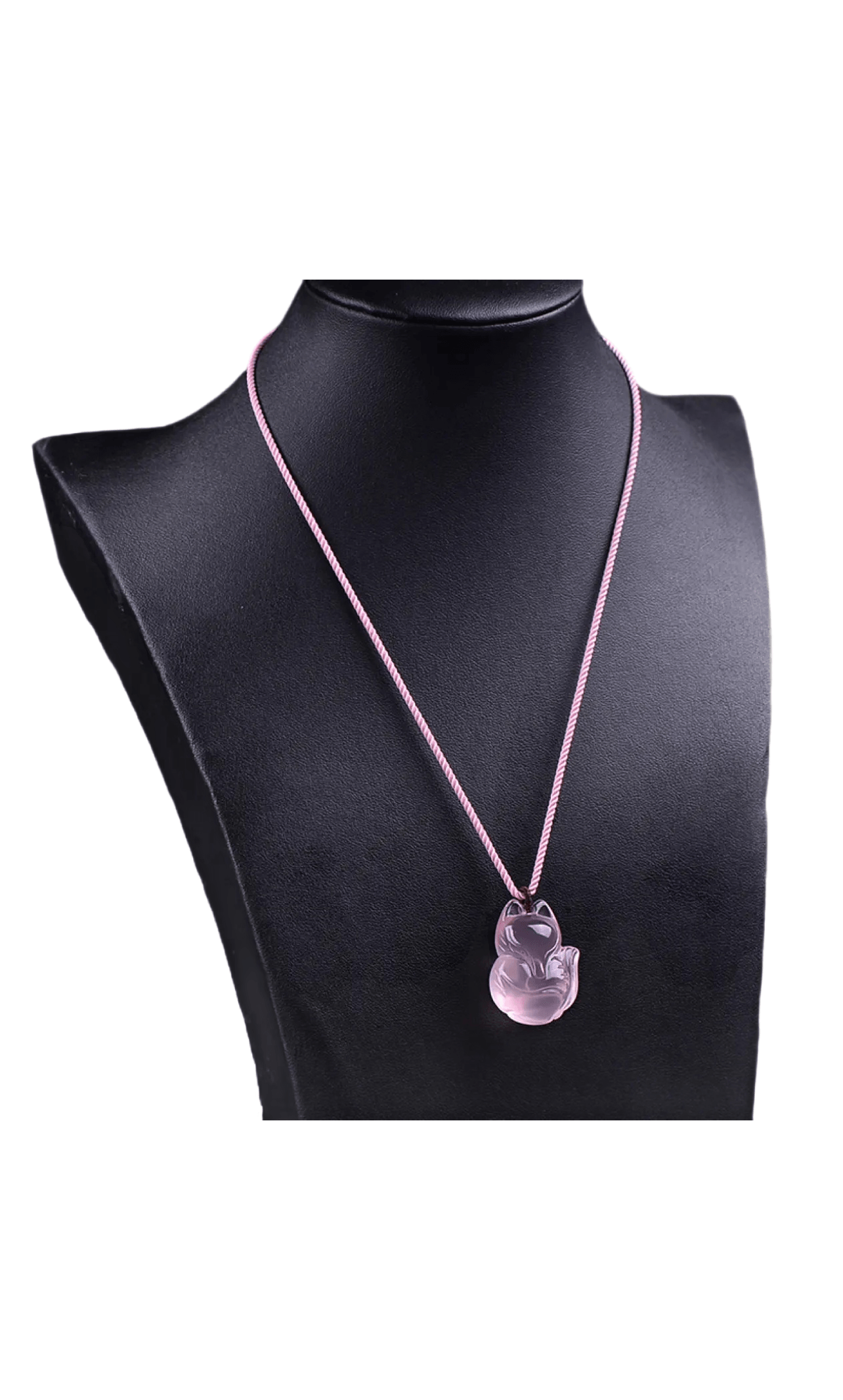 Pink Horse Pink Fox Crystal Double-Sided Pendant Necklace xuyuan Arts and Crafts