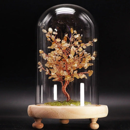 Natural Crystal Pine Wishing Tree for Positive Energy shuijingchuanqi Arts and Crafts