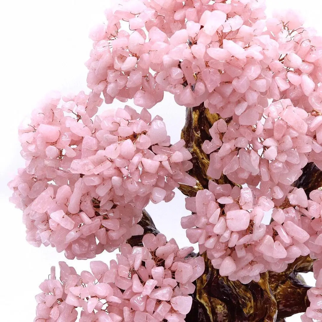 Pink Crystal Not Old Pine Money Tree for Prosperity shuijingchuanqi Arts and Crafts