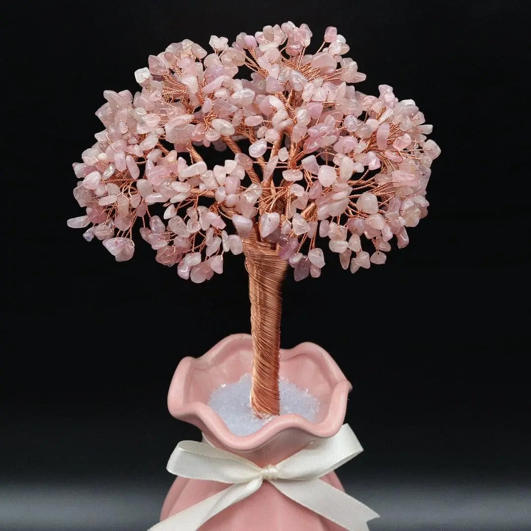 Natural Powder Crystal Cash Tree Ornament for Prosperity shuijingchuanqi Arts and Crafts