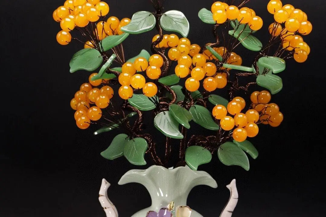 Fortune and Serenity Elephant Statue for Home Decor shuijingchuanqi Arts and Crafts