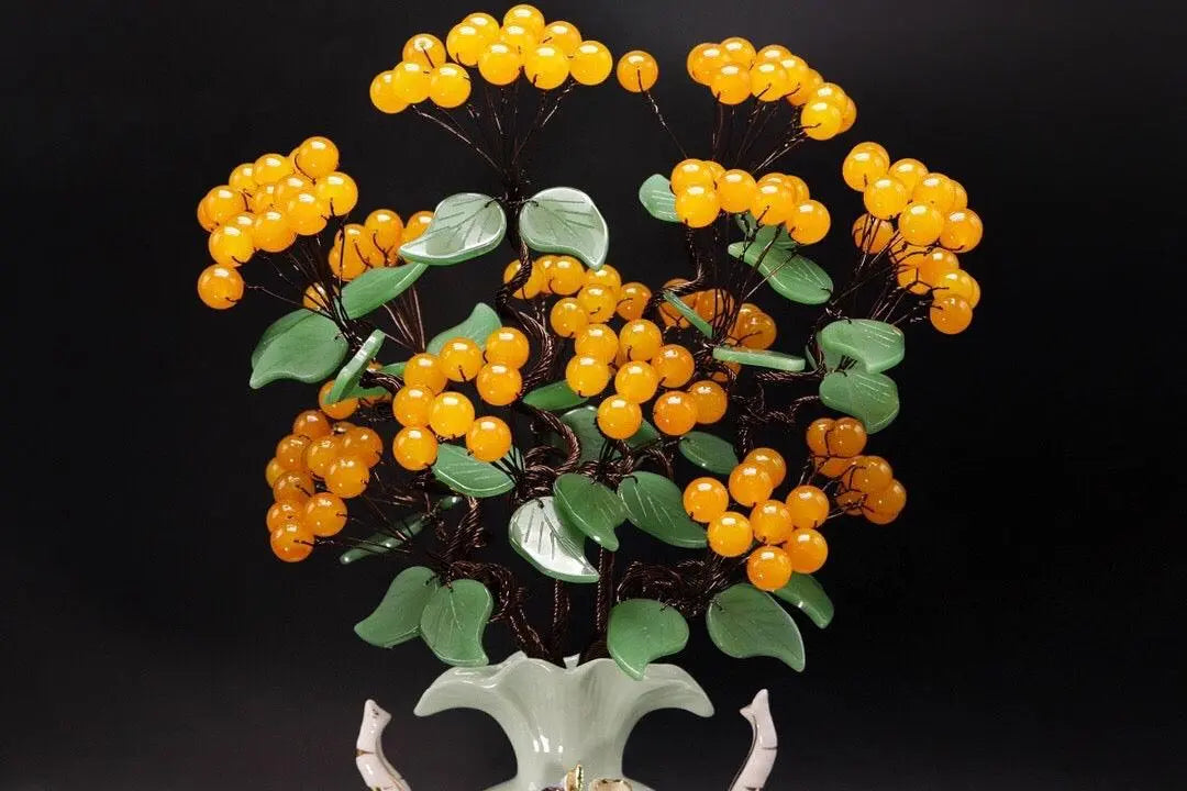 Fortune and Serenity Elephant Statue for Home Decor shuijingchuanqi Arts and Crafts