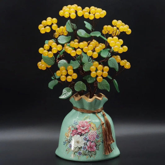 Topaz Fruit Cash Cow Decoration for Home Prosperity shuijingchuanqi Arts and Crafts