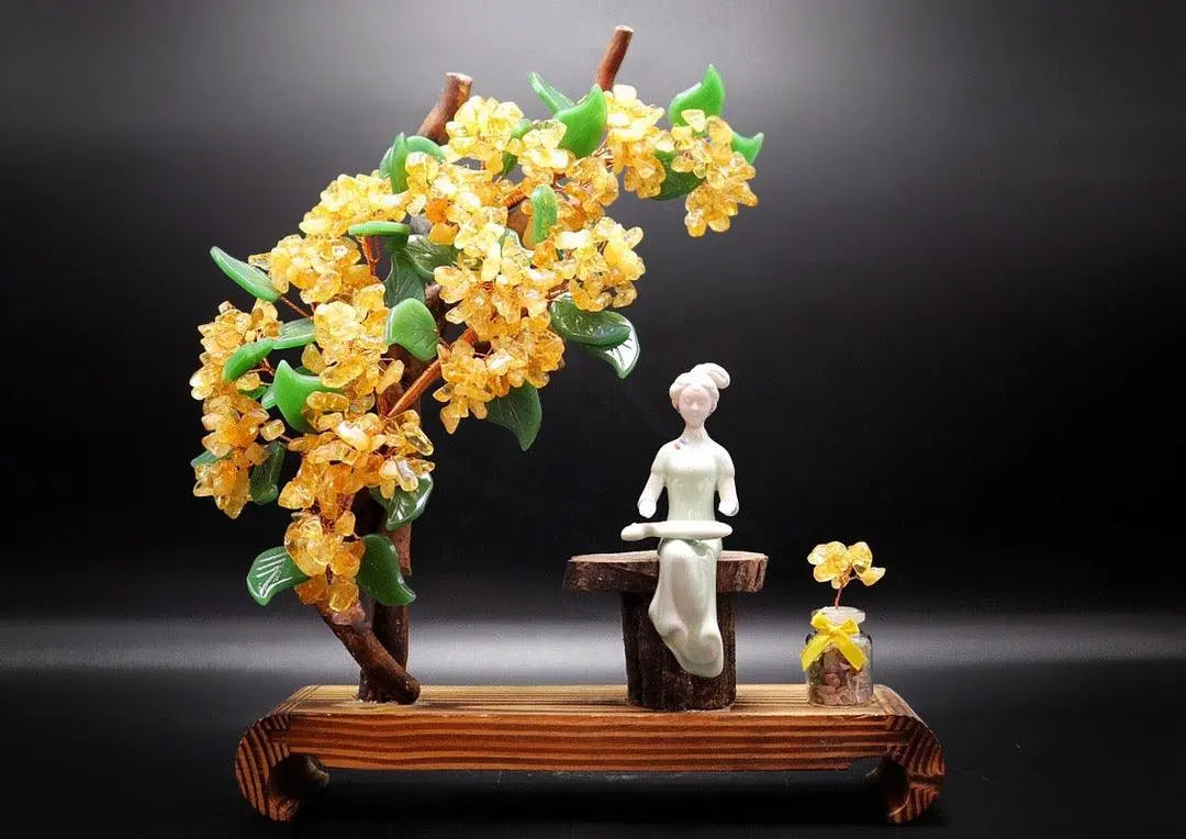 Ladies' Crystal Tree Unique Natural Crystal Decor Piece shuijingchuanqi Arts and Crafts