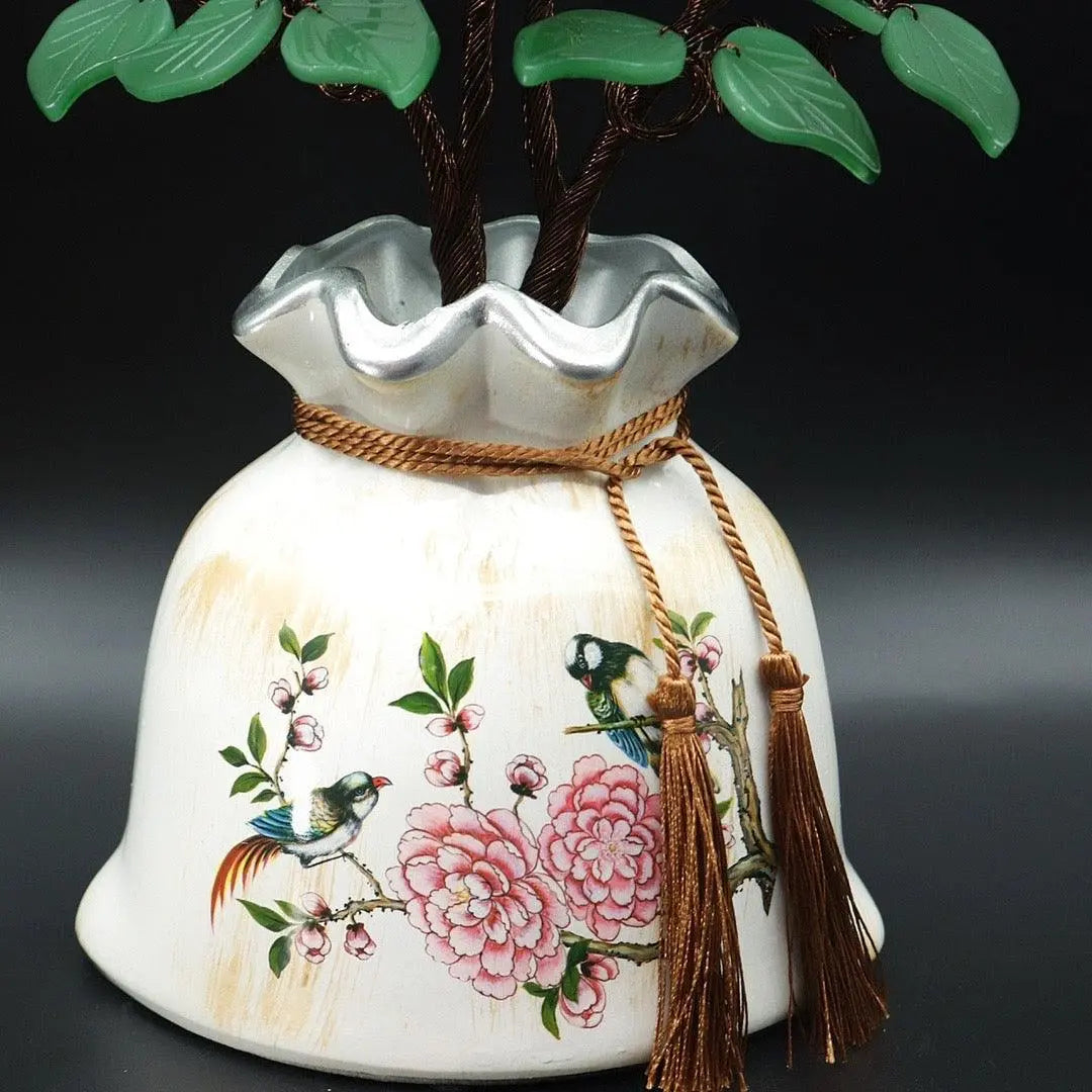 Golden Branches and Jade Leaves Cash Cow Centerpiece shuijingchuanqi Arts and Crafts