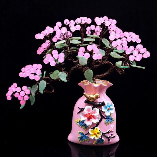 Colorful Crystal Fortune Tree for Home Decor and Prosperity shuijingchuanqi Arts and Crafts