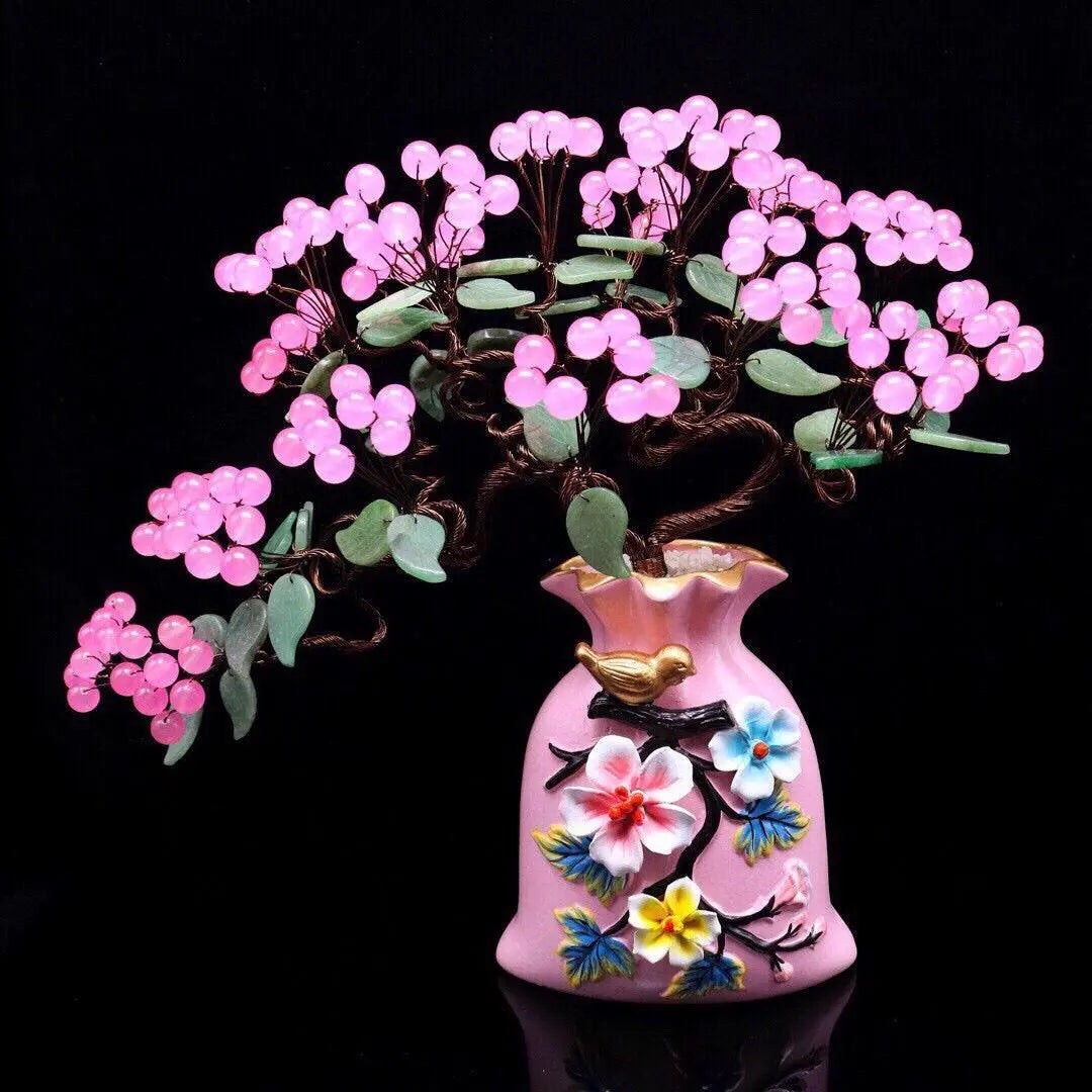 Colorful Crystal Fortune Tree for Home Decor and Prosperity shuijingchuanqi Arts and Crafts