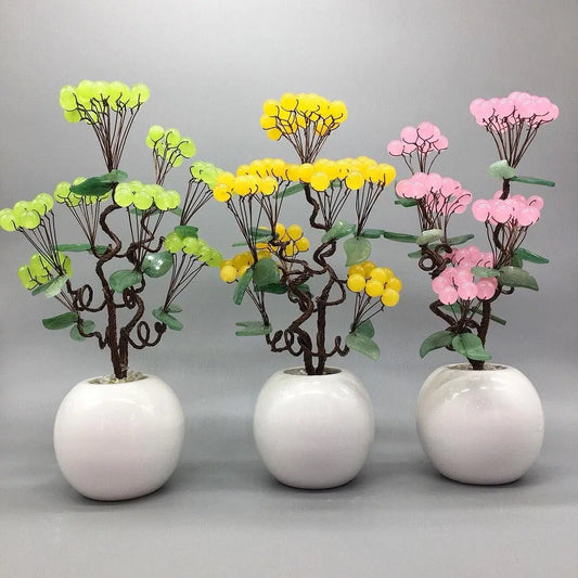 Money Bag Welcome Pine Home Décor for Prosperity shuijingchuanqi Arts and Crafts