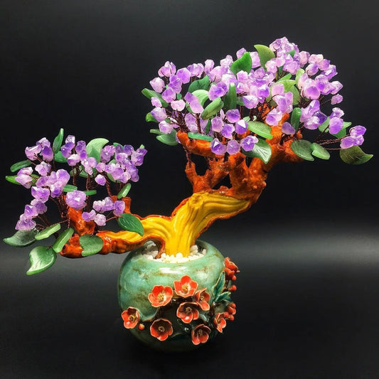 Natural Mineral Topaz Fruitful Welcome Pine Decoration shuijingchuanqi Arts and Crafts