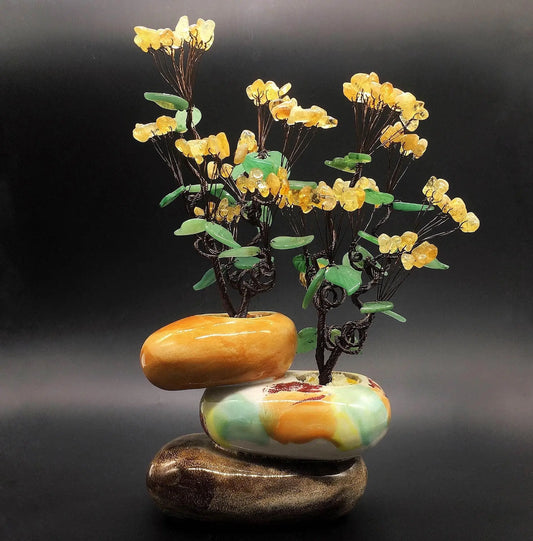 Natural Yellow Crystal To Transport The Cash Cow shuijingchuanqi Arts and Crafts