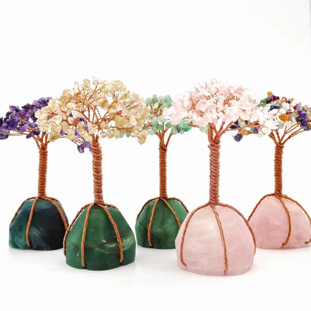 Natural Crystal Fortune Tree Handicraft Decoration Gift shuijingchuanqi Arts and Crafts