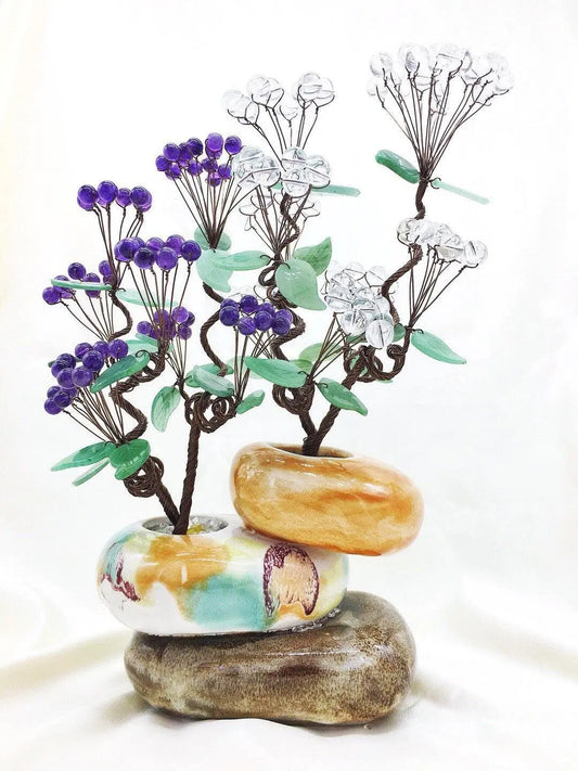 Backgammon Centennial Good Contract Heart Tree Centerpiece shuijingchuanqi Arts and Crafts