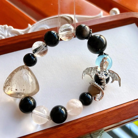 Black And Gold Super Bracelet For Elegant Style jingshiji Arts and Crafts