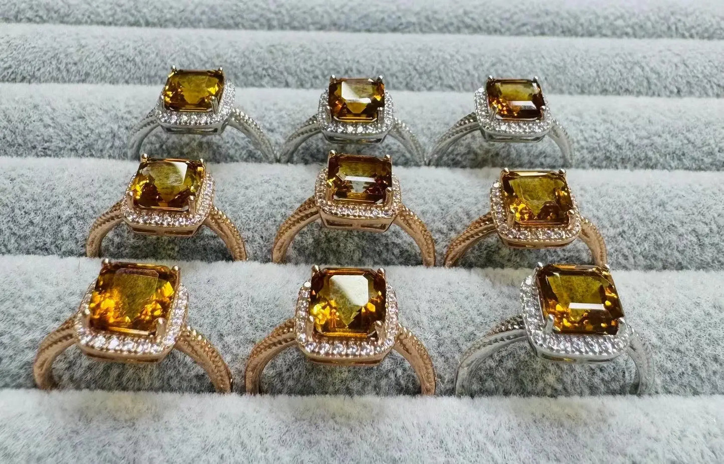 Natural Brazilian Violent Citrine Ring in Sterling Silver yaqinjia Arts and Crafts