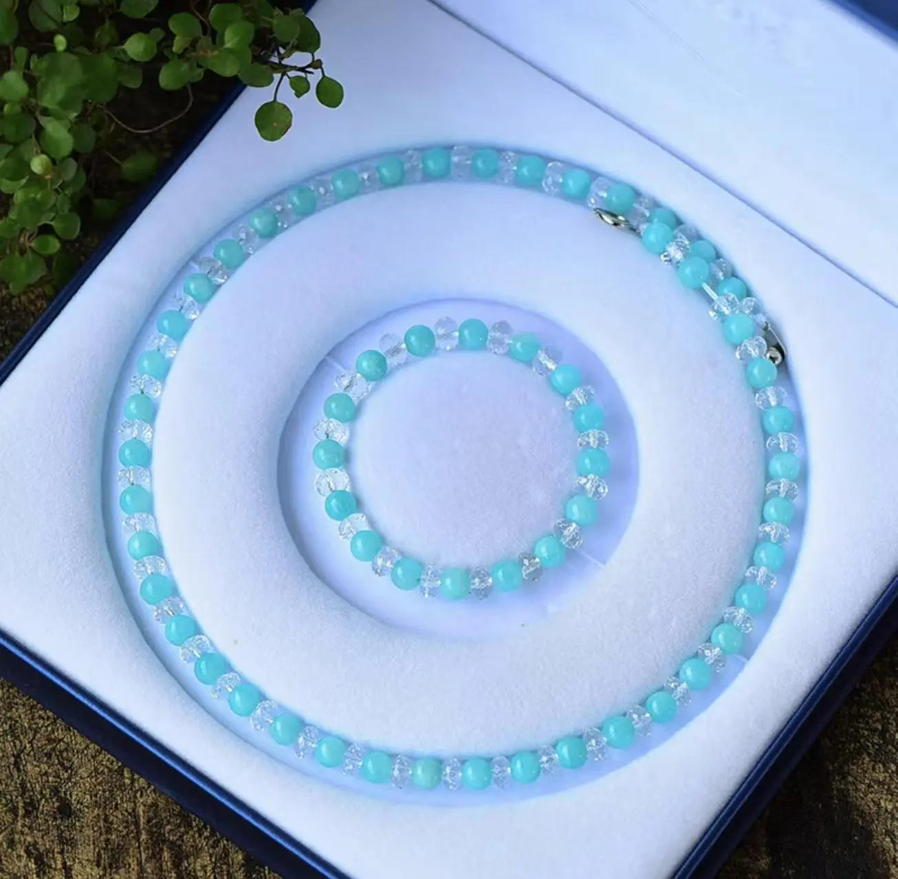 Tianhe Stone Necklace Tianhe Stone Bracelet Set Chain xuyuan