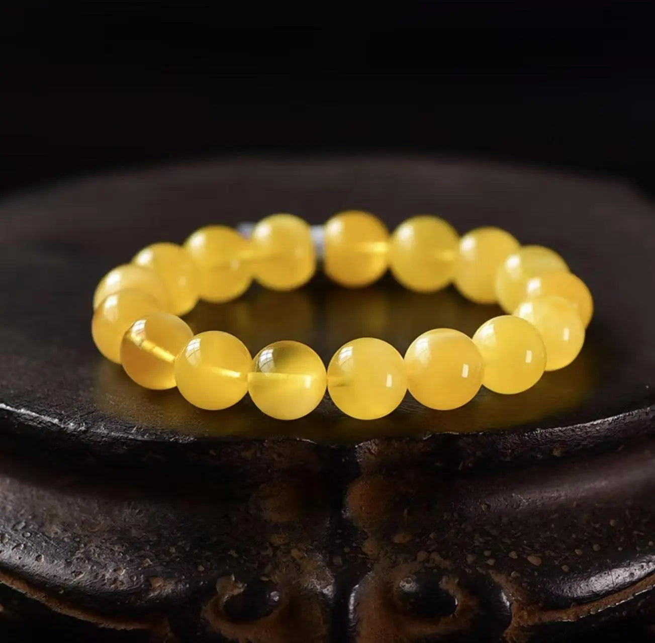 Natural Crystal Old Beeswax Natural Russian Beeswax Bracelet xuyuan