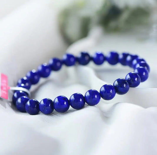 Natural Lapis Lazuli Bracelet Single Circle Design Elegant xuyuan