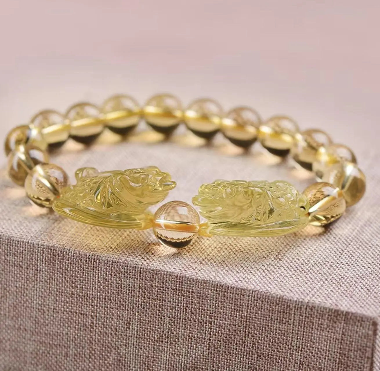 Natural Topaz Gold Toad Bracelet Double Gold Toad Crystal xuyuan