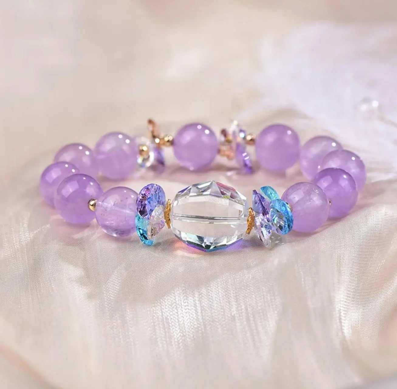Natural Amethyst Bracelet With Amethyst Multi-Circle Bracelet xuyuan